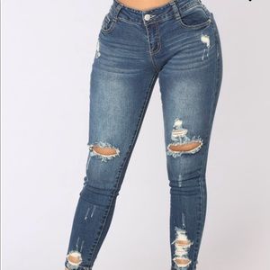 Twisted Truth Ankle Jeans - Dark Denim